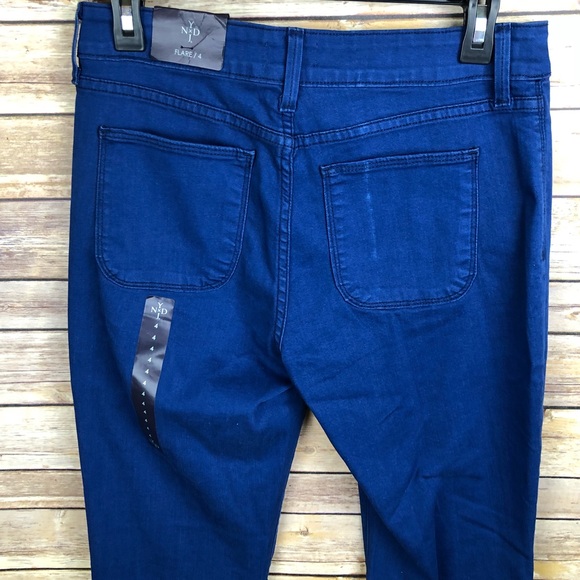 ✨ NYDJ Farrah Flare Fort Wayne Blue Size 4 - Picture 4 of 6